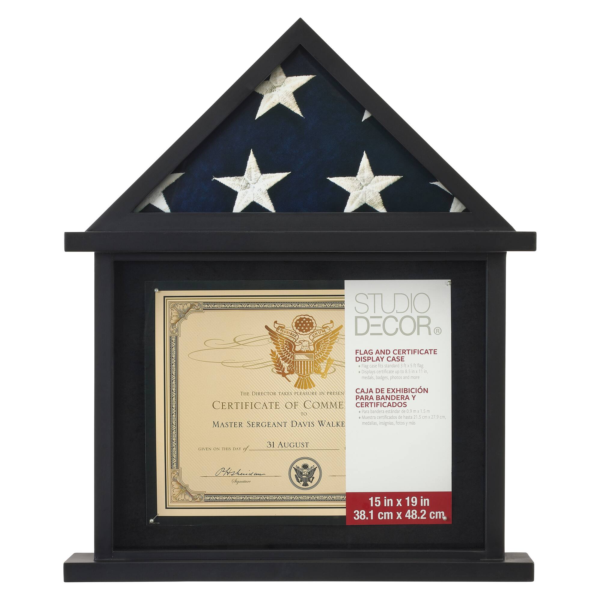 6 Pack: Flag & Certificate Display Case by Studio Décor®